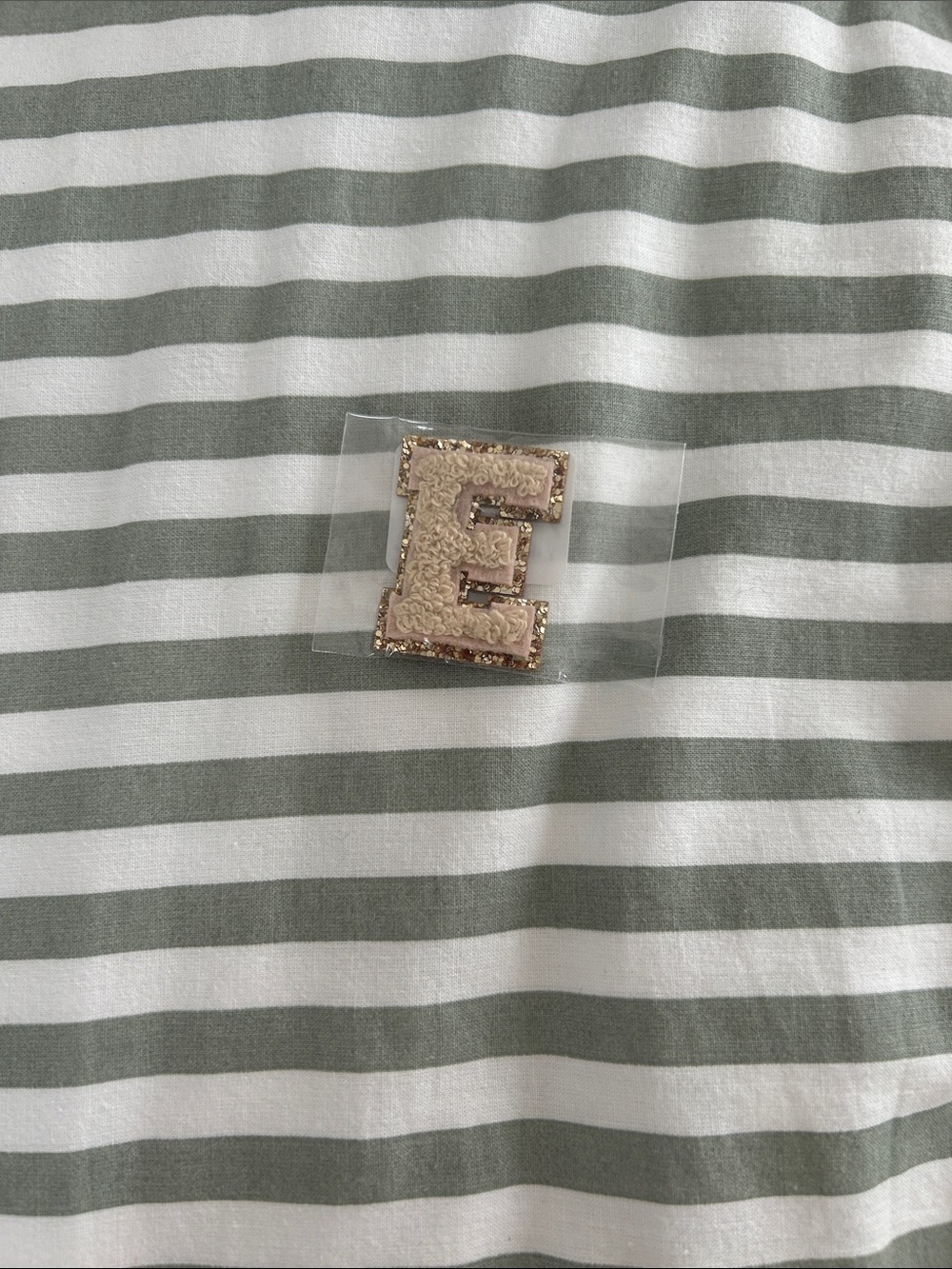 Stoney Clover Lane mini E patch in Sand